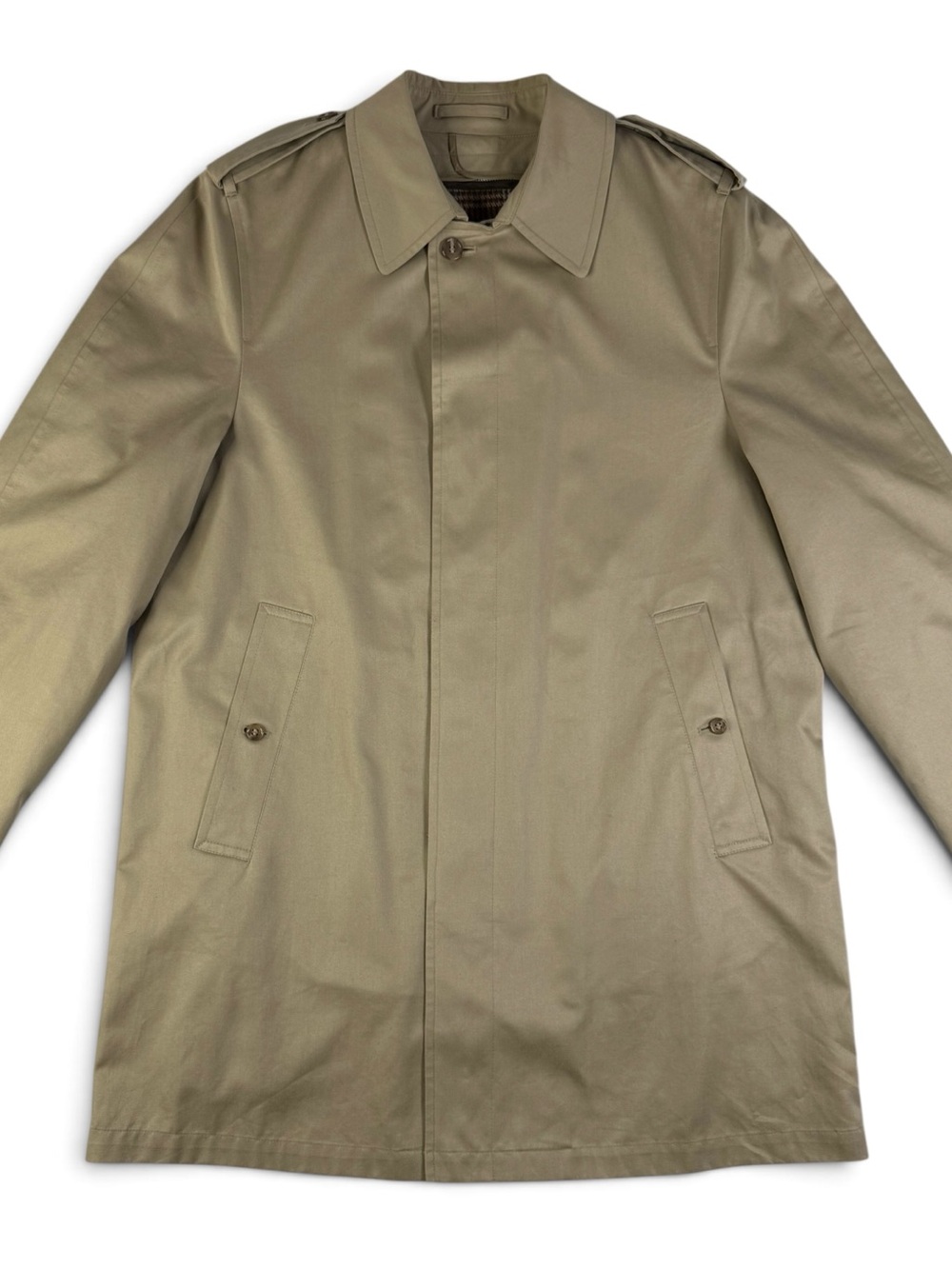 Vintage 90s London Fog Khaki Trench Coat Full Removable Lining 40R